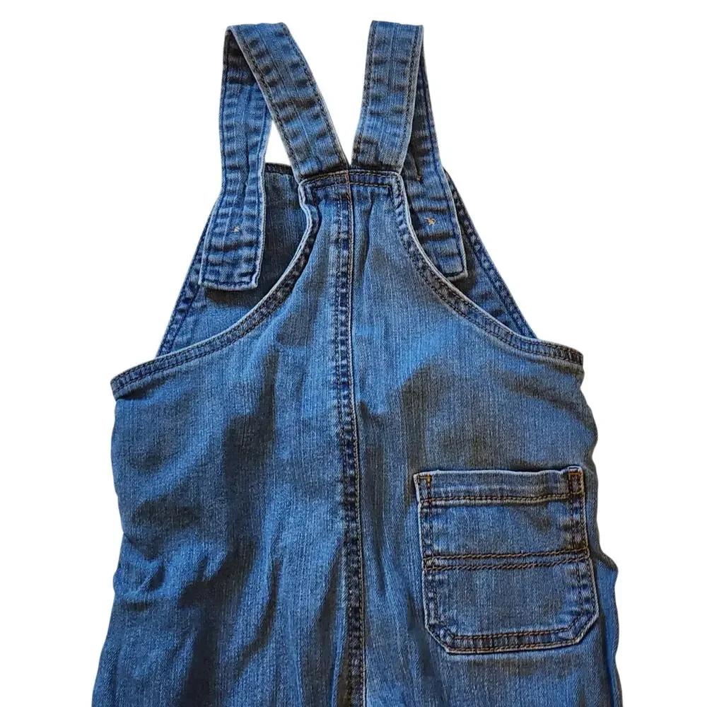 2 Pc Lot Baby Girls Bib Overalls Size 24 Months Blue Denim